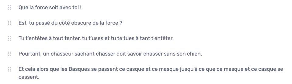 Que la force...